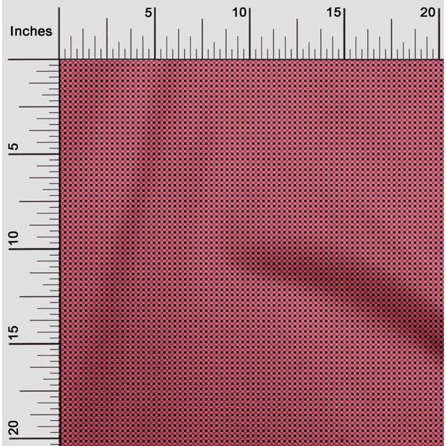 oneOone Cotton Cambric Fabric Gingham Check Print Fabric BTY 56 Inch Wide