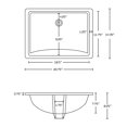 thumbnail image 4 of American Imaginations 20.75-in. W CSA Rectangle Bathroom Undermount Sink Set In White - Chrome Hardware AI-26983, 4 of 9