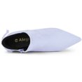 thumbnail image 4 of Unique Bargains Women's Pointy Toe Kitten Heel Ankle Booties, 4 of 6