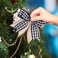 thumbnail image 3 of SDNall Christmas Tree Decorations, Small Christmas Tree, Christmas Tree Double Layered Bow - Festive Gift Box Packaging Bow Accessories, Christmas Tree Ornaments, 3 of 6