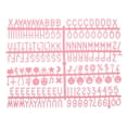 thumbnail image 1 of Uxcell Felt Letter Board Letters Numbers Symbols 3/4 inch Pink Alphabet Message Board Changeable, 1 of 6