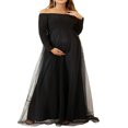 thumbnail image 1 of Robe en Tulle Chic avec Style hors Épaule pour les Femmes Enceintes, 1 of 6