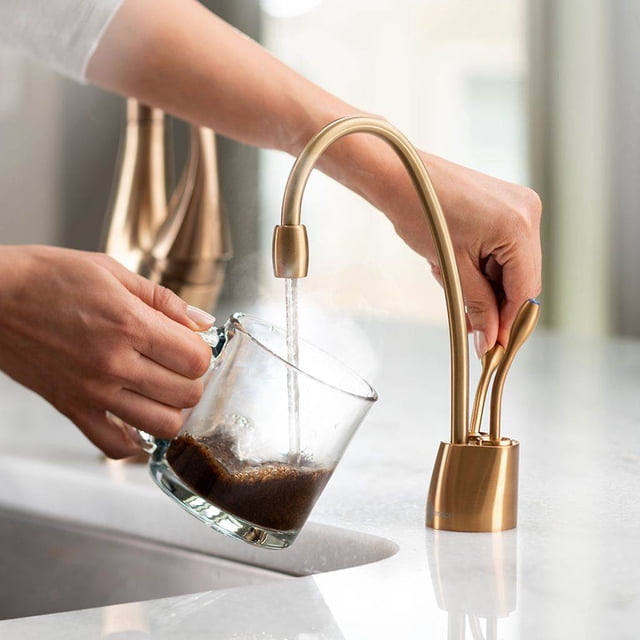 InSinkErator Instant Hot & Cold Temp Water Faucet Dispenser Tap, Brushed Chrome