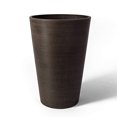 thumbnail image 1 of Algreen 16130 Valencia 12 x 18 Inch Round Taper Recycled Planter Pot, Chocolate, 1 of 5