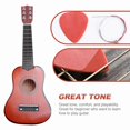 thumbnail image 1 of SNNROO 21inch Acoustic Guitar Mini Guitar Musical Instrument Wooden Craft for Beginner Children (Coffee), 1 of 10