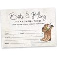 thumbnail image 3 of Inkdotpot 30CowgirlFill-In Style Bridal Shower Invitations Wedding Blank Invites, 3 of 7