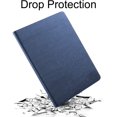 thumbnail image 4 of iPad PRO 2016 9.7 Inch [Pro 9.7 2016] A1673 A1674 MLPX2LL/A MLPW2LL/A MLPY2LL/A MLYJ2LL/A Slim Profile & Adjustable Viewing Angle Stand Wooden Texture Cover - Navy Blue, 4 of 7