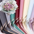 thumbnail image 5 of 20 Counts Gold Edge Flower Wrapping Paper,DIY Gift Packaging, Waterproof Floral Wrapping Paper 58 * 58cm, 5 of 5
