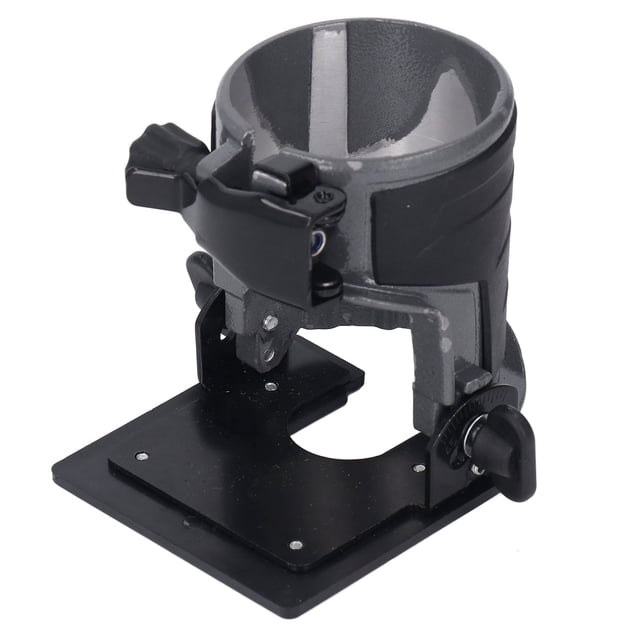 Base de Machine à Tailler, Base de Coupe Réglable en Alliage d'Aluminium Diamètre de Serrage 65mm pour Fixation de Machine à Bois
