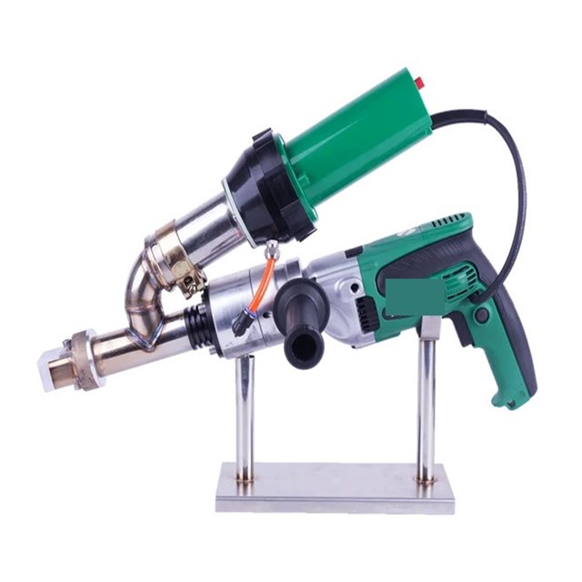 Extrudeuse Omembrane Machine de Soudage par Extrusion de Plastique, Extrudeuse de Soudure Vinyle Pistolet de Soudage à Air Chaud Pistolet de Réparation d'Omembrane pour Joints de Soudage