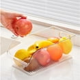 thumbnail image 4 of Meitianfacai Refrigerator Food Pantry Organizer And Storage Beverage Organizer Refrigerator Beverage Beer Can Dispenser Cosmetic Storage Box Kitchen Storage Box, Clear, 4 of 6
