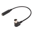 thumbnail image 1 of 6.35mm Female 1/4 Inch To DIN 5 Pin MIDI Male Cable, 6.35mm To DIN 5 Pin MIDI Cable Scratch Resistant Universal 90 Degree  For Amplifiers For Organs, 1 of 8