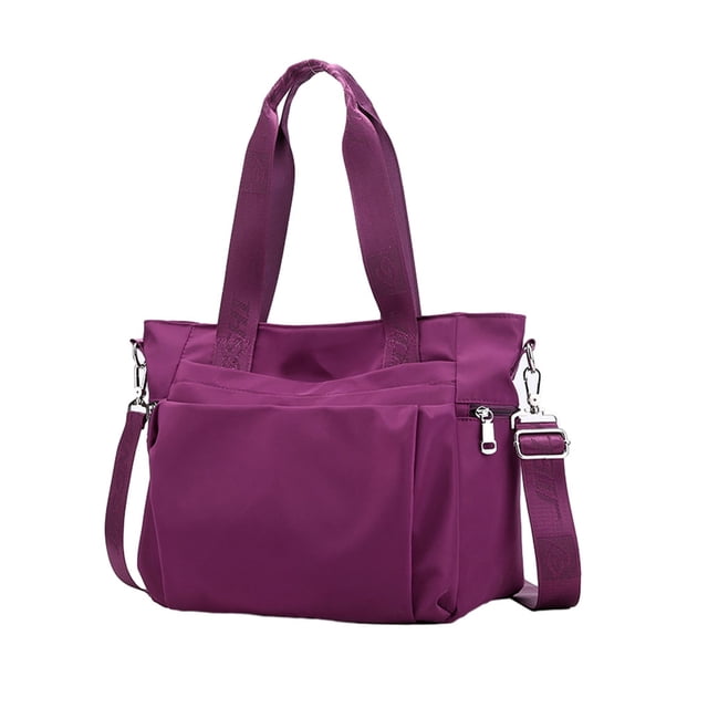 relayinert Womens Handbag - Tear-resistant Nylon Made With Multiple Carry Ways Shoulder Bag Purple 1Set