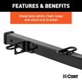 thumbnail image 4 of Curt Hitch 45048 Trailer Hitch Receiver Tube Adapter  Adapts From 2-1/2 Inch Receiver To 2 Inch; 34 Inch Length; 4500 Pound Gross Trailer Weight Capacity, 4 of 8