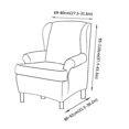 thumbnail image 1 of Becaristey 2piece Stretch Wing Chair Slipcover Extend Lifespan Of Wingback Chair Sofa Protector Fitting Unique blue, 1 of 6