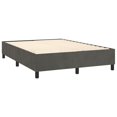 thumbnail image 2 of vidaXL Bed Frame Dark Grey 137x190 cm Velvet, 2 of 5
