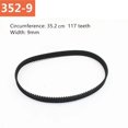 thumbnail image 1 of 1Pc Belt Sander Rubber Drive Belt For Makita 9403 Tank Machine 352-9/354-9, 1 of 7