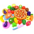 thumbnail image 2 of Dvkptbk Kids Pretend Role Play Kitchen Fruit Vegetable Food Toy Cutting Set Gift, 2 of 7