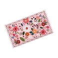 thumbnail image 1 of Retro Floral Pattern Floormat for Indoor Living Areas with Non- Water Absorbent Polyester Carpet for Home Décor and Everyday Use, 1 of 6