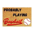 thumbnail image 1 of TIELUTT Front Door Game Welcome Mat Farmhouse Front Door Decorative Baseball Welcome Mat Fuzzy Living Room Rug Carpets for Living Room 8x10 Fuzzy Throws Carpets for Living Room 6 X 9 Area Rug and Set, 1 of 4