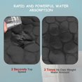 thumbnail image 3 of Non-Slip Memory Foam Bath Mat, Absorbent Machine Washable Bathroom Rug, Shower Mat for Bathroom, 40 x 60cm, Black, 3 of 6