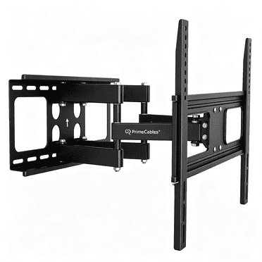 Support Mural pour Téléviseur à Mouvement Complet Robuste de 37 à 70 Pouces, Double Support à 6 Bras jusqu'à 110 Lb et VESA Max 600x400 mm, Support TV Pivotant à Articulation Complète Compatible avec Montant de Bois Mural de 16 Pouces