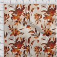 thumbnail image 4 of oneOone Cotton Cambric Orange Fabric Abstract Ink Texture Fabric For Sewing Printed Craft Fabric By The Yard 42 Inch Wide, 4 of 5