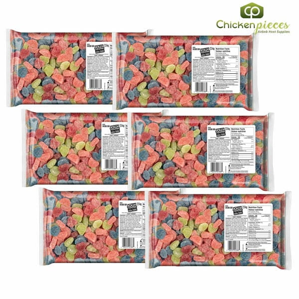 JOLLY RANCHER Bonbons Sûrs Fruités en Vrac 2,5 Kg/5,51 Lb - (Lot de 6)
