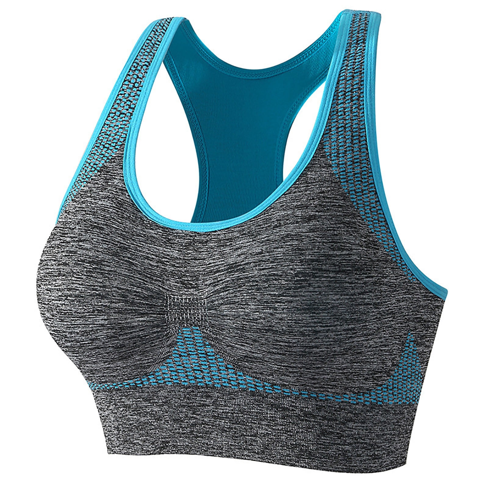 AherBiu Sports Bras for Women Wireless Racerback High Impact Support Workout Tops Yoga Bralette