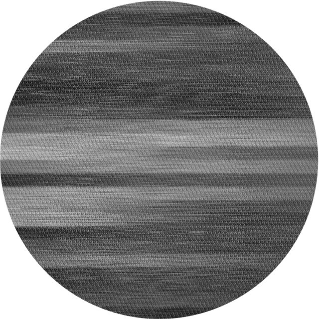 Ahgly Company Tapis Rond Lavable en Machine Intérieur Transitionnel Gris, 3 Pieds Rond