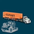 thumbnail image 5 of LSLJS Simulation à Rétrofriction Alliage avant Grands Transporteurs Camion-Citerne Camion d'Ingénierie Modèle de Camion Jouet pour Enfants Cadeau, Jouets pour Enfants, 5 of 5