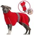 thumbnail image 2 of Hearth & Gear Polyester Winter Cape With Adjustable Straps And High Collar For Durable Thermal Insulation With Reflective Trim For Cold Weather Pet Clothes Closet Pet Clothes for Large Dogs Pet, 2 of 6