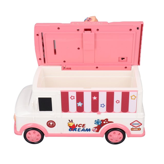 Bracelet d'Économie d'Argent, Banque d'Argent Électronique en Forme de Bus Grande Capacité Télécommande Déverrouillage Rangement Automatique pour Enfants Rose