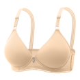 thumbnail image 1 of Kcodviy Women Lace Back Button Womens Bras Comfortable Plus Size Shaping Cup Adjustable Shoulder Sports Bra Pack for Women Strap Large Size Underwire Full Support Sports Bras for Women Bra, 1 of 7