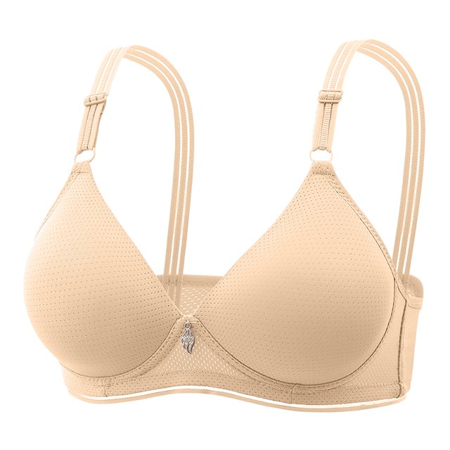 Kcodviy Women Lace Back Button Womens Bras Comfortable Plus Size Shaping Cup Adjustable Shoulder Sports Bra Pack for Women Strap Large Size Underwire Full Support Sports Bras for Women Bra