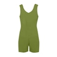 thumbnail image 4 of Timegard Rompers for Women Scoop Neck Shorts Sleeveless Jumpsuit with Pockets Beach Vacation Outfits, 4 of 7