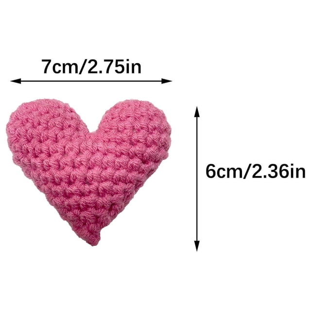 Birdeem Cœur Crocheté de Poche Petit Cadeau