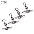 thumbnail image 2 of Fishing Swivels,20pcs set Durable T Fishing Connector Crossline Fishing Connector Rugged and Tough, 2 of 8