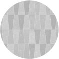 thumbnail image 1 of Ahgly Tapis Rond Lavable en Machine Intérieur Transitionnel Gris Foncé, 3 Pieds Rond, 1 of 7