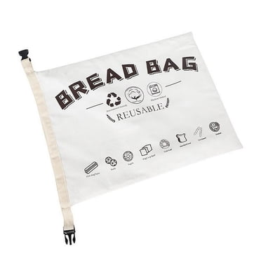 Sac à Pain Sac à Pain Fermeture à Boucle Doublure de Qualité Alimentaire Conception Grande Capacité Pain Collation Sac de Rangement pour Aliments Articles pour la Maison