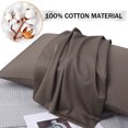 thumbnail image 3 of PiccoCasa Pure Cotton Pillowcases 2 Pcs Soft with Zipper Beaver Queen, 3 of 7