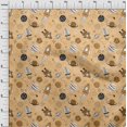 thumbnail image 4 of oneOone Polyester Spandex Tan Fabric Galaxy Craft Projects Decor Fabric Printed By The Yard 56 Inch Wide, 4 of 4