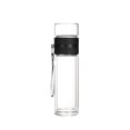 thumbnail image 1 of Home and Kitchen Glass Double Wall Water Bottle With Infuser Heat Proof Tea Separation Cup For Loose Leaf Tea Scald Layout Leakproof And Portable For Office Or Travel Use Kitchen Accessories, 1 of 6