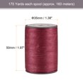 thumbnail image 2 of Unique Bargains Fil Ciré en Polyester Bordeaux, 175 Verges, 2 of 5