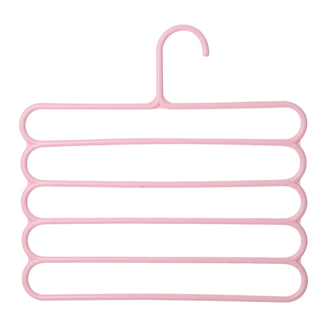 LSLJS Multi-Functional 5-Layer Pants Hangers Non-Slip Multi-Layer Trouser Rack Multi-Functional Wardrobe 5-Layer Hanging Pants Hanger Scarf Rack Silk Scarf Tie Hanger, Home Accessories