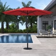 thumbnail image 1 of HOMETRENDS 9 ft. Round Push-Up Market Patio Umbrella, Salsa, 1 of 9