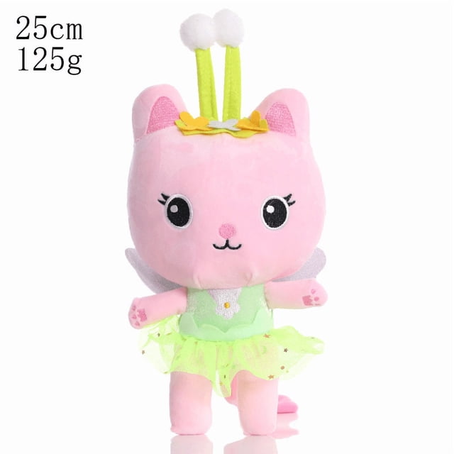 Gabby's Dollhouse Kitty Fairy Plush Toy, 9.8 Inch Soft Stuffed Character