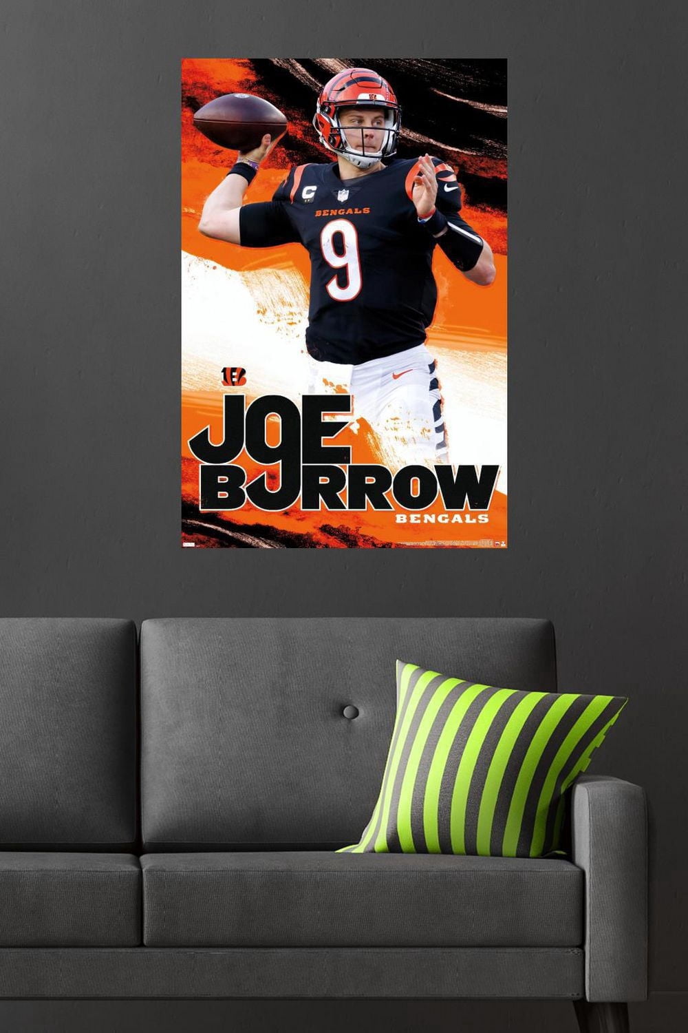 NFL Cincinnati Bengals - Joe Burrow 22 Wall Poster, 22.375" x 34"