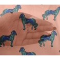 thumbnail image 4 of oneOone Viscose Chiffon Fabric Horse Block Print Sewing Fabric BTY 42 Inch Wide, 4 of 4