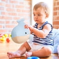 thumbnail image 2 of Blue Soft Ocean Whale Plush Toy Stuffed Animal Comfort Doll For Children Durable Material Safe Gift, 2 of 9